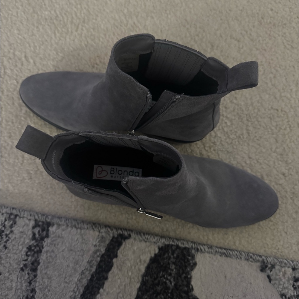 Blondo Waterproof Women's Grey Ankle Boots - Picture 6 of 6